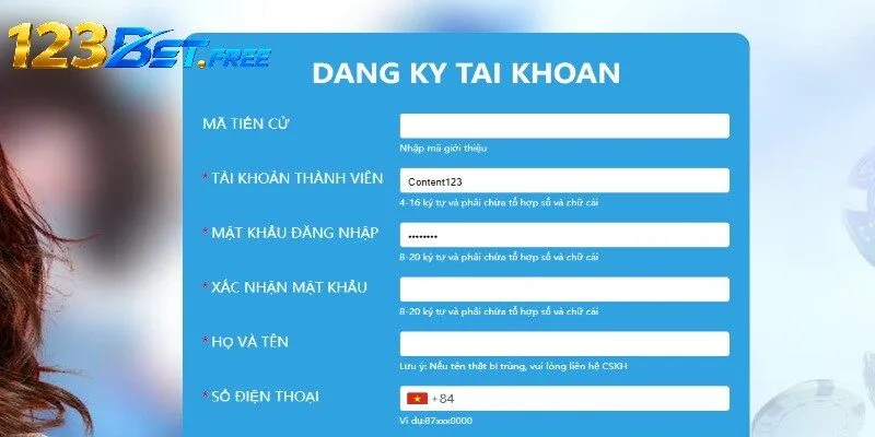 Tạo tài khoản đúng bước hạn chế sai sót
